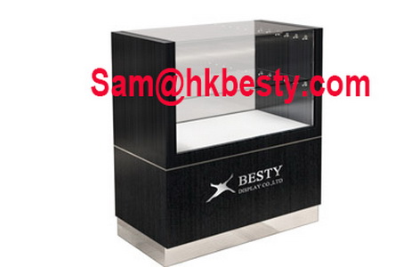 PT Ruby Ring and Pendant Wood Counter Showcases with Two Layers of Exhibition
