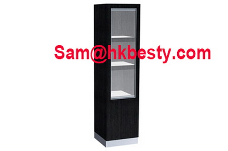 Loose diamond Stud Ruby Timber veneered MDF showcase featuring LED lighting