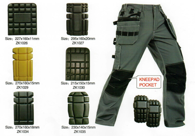 Overalls knee pad