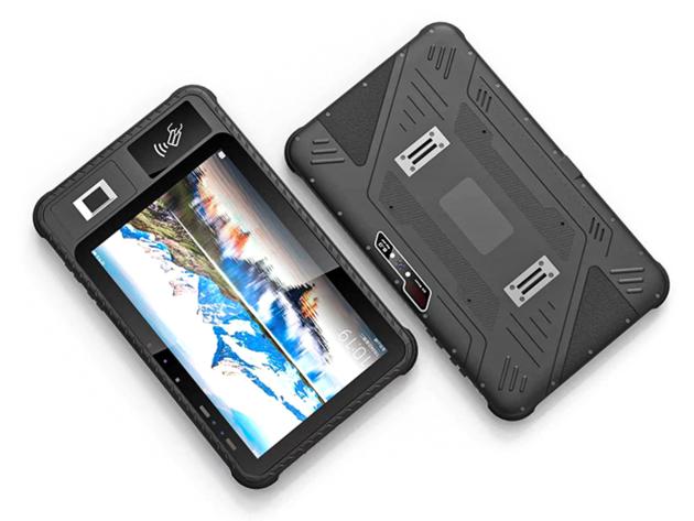 10.1 inch android rugged tablets with GMS with optional NFC fingerprint 2D Barcode scanner