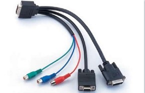 DVI to DVI/VGA/RCA cable