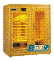 infrared sauna room for 3 person