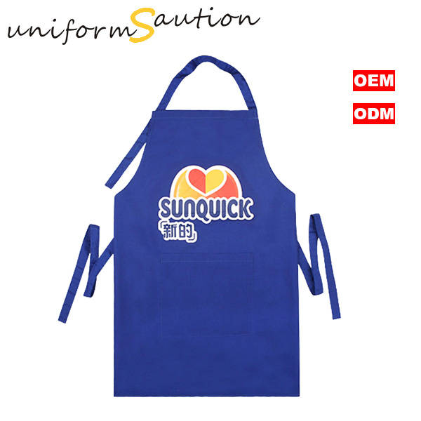 Custom promotional work cotton bib apron for Sunquick