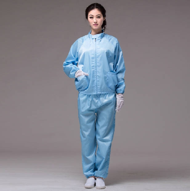 Unisex Industrial Working clothing Cleanroom Antistatic garments