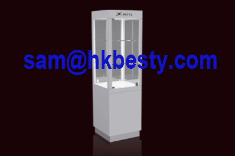 Necklace Sets High Glossy Tower Showcase with LED Lightings