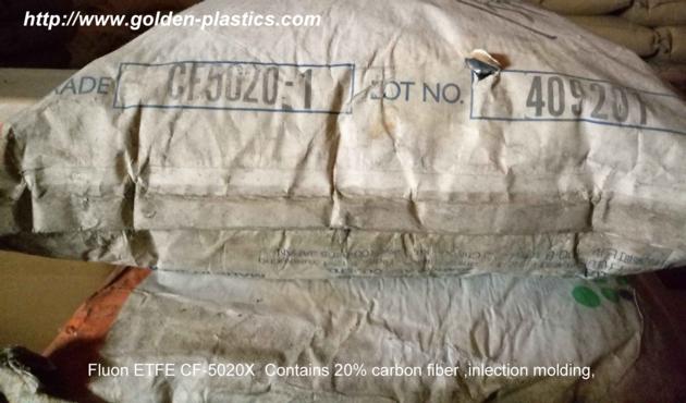 Fluon ETFE CF 5020X  Contains 20% carbon fiber ,inlection molding,