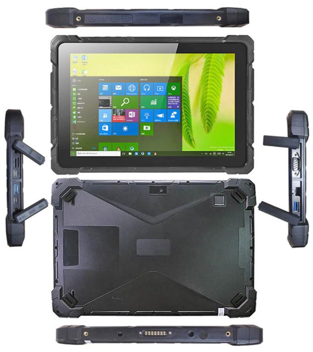 10.1 inch rugged tablets factory win10 pro 8GB+128GB with optional NFC barcode scanner fingerprint