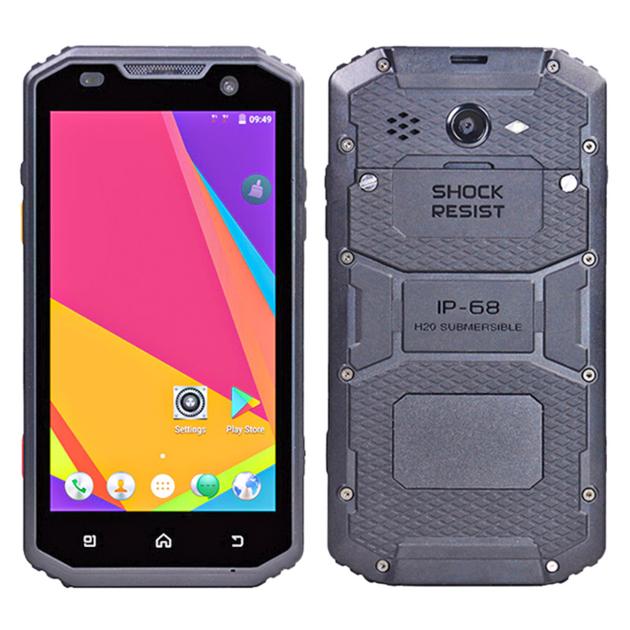  5 inch rugged phone cheapest factory android IP68 with 4G TDD LTE NFC SOS and PTT function