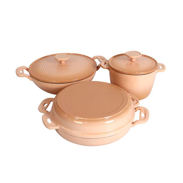Enamel 6 Piece Cast Iron Pots