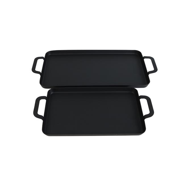 Stove Top Double Burner Carbon Steel Flat Griddle