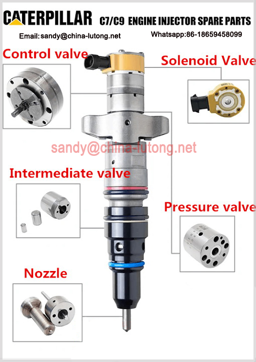 cat 3126b fuel injectors solenoid 128-6601 Caterpillar 3126B Injector Parts