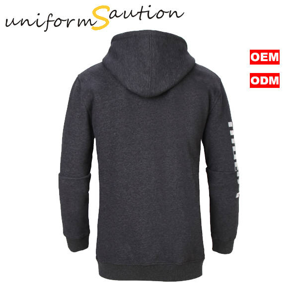 Custom Design Melange Gray Cotton Fleece