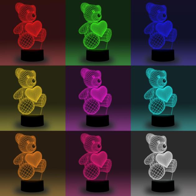Smart 3D Lamp RGB 16 Million
