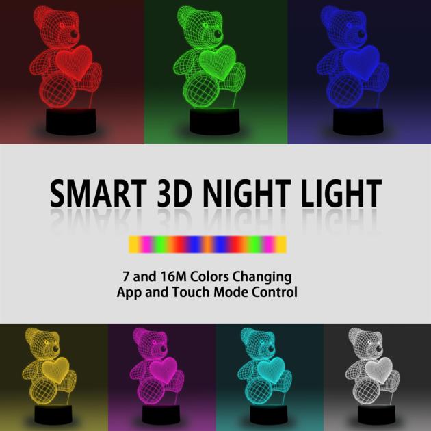 Smart 3D Lamp RGB 16 Million