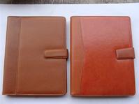 Brown leather softcover notebook 