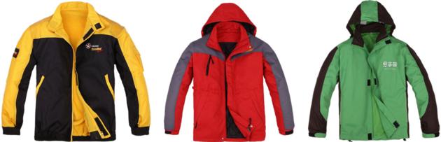 Custom Work Uniforms Polyester Blue Windbreaker