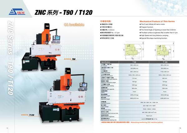 ZNC (Die-sinking) EDM Series T30,T50,T60,T90,T120,PT90