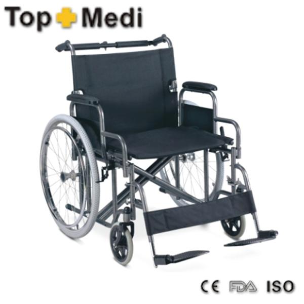 China Topmedi Elderly Care Products TSW209AE-61Heavy Duty big size Steel Manual Used Bariatric wheel