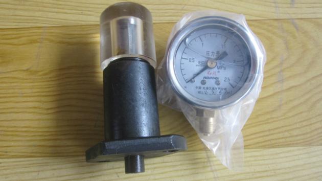 VE pump piston stroke gauge oil filled small pressure gauge