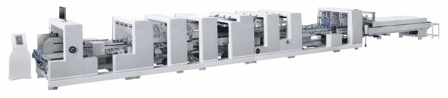 ZH-1050M Automatic 4 6 corner folder gluer machine with higher liner speed