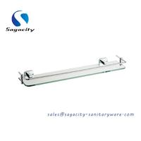 bathroom glass shelves