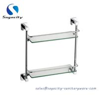 dual glass shelves