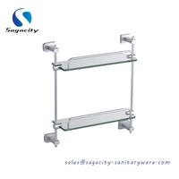 dual glass shelves