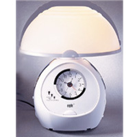 .Table touch sensor lamp with radio & alarm clock