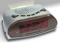 .Clock Radio with LED night light