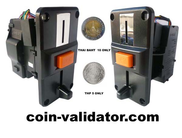 Thai Baht only coin validator Acceptor slot selector