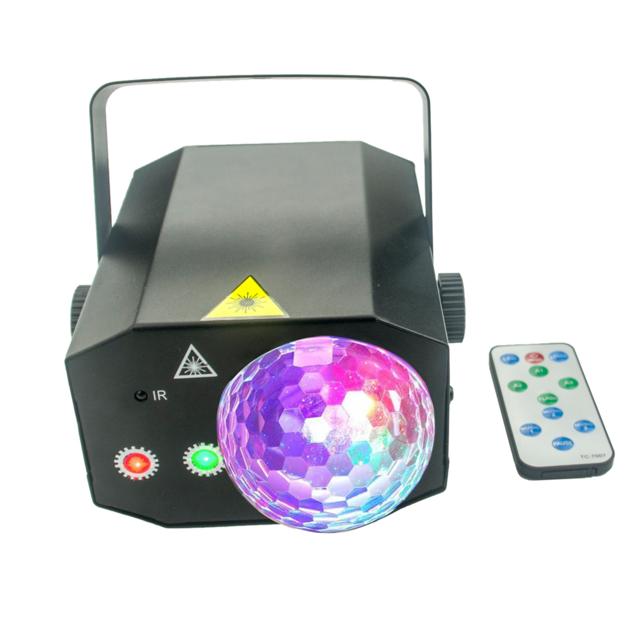 16 Patterns RGB LED Laser Magic Ball Light disco laser projector with Remote Control 