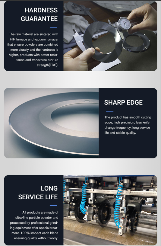 Tungsten Carbide Slitting Knives Circular Knives