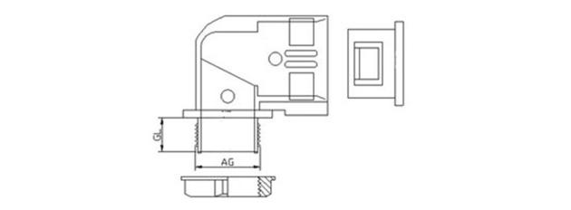 Right Angle Quick Connector For Flexible Pipes