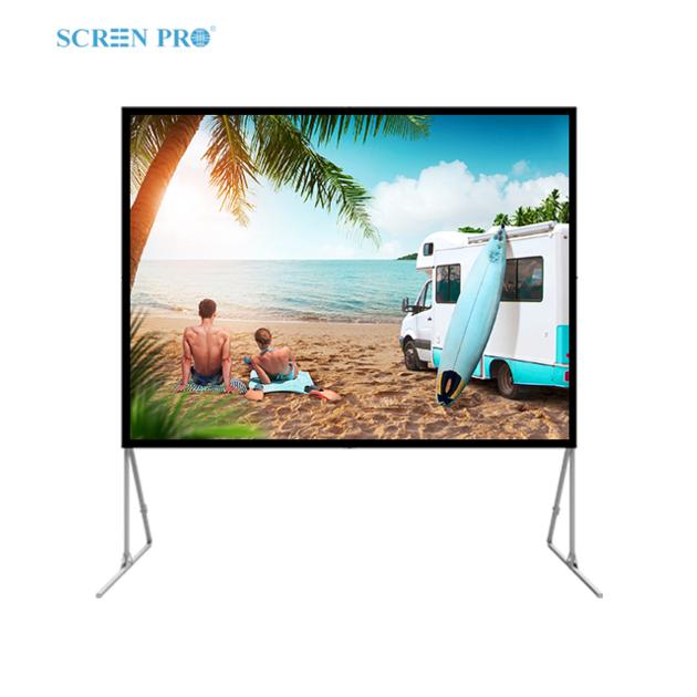 Front and Rear Fast Fold Projection Screen