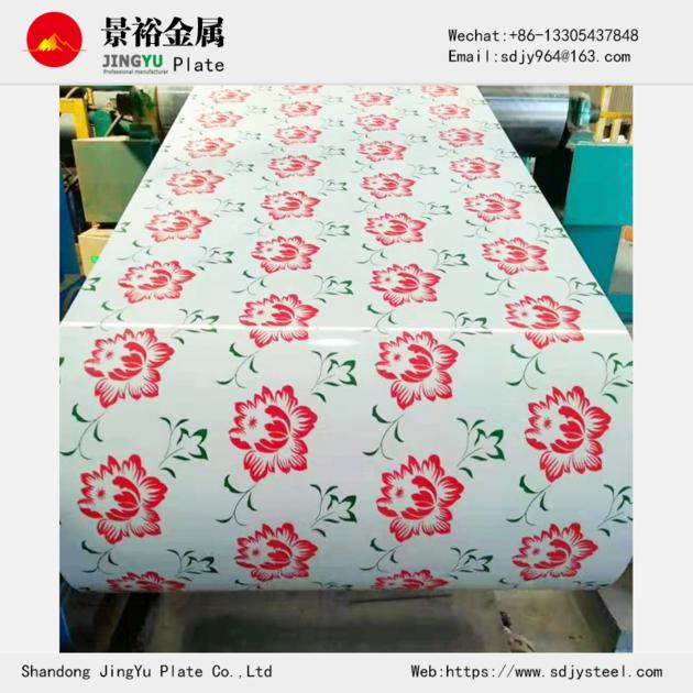 Painting Sheet Metal Flower Pattern PPGI