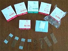 Microscope slide and cover glass