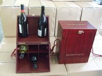 The latest 6 bottles wooden wine box for gift
