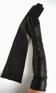 Leather Opera Long Gloves