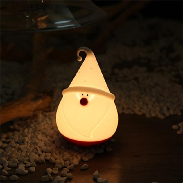 Birthday Christmas Gift Creative Silicone Snowman LED Night Lamp