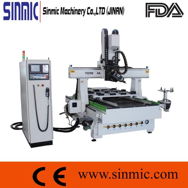 2017 NEW TYPE 4 axis 1325cnc router