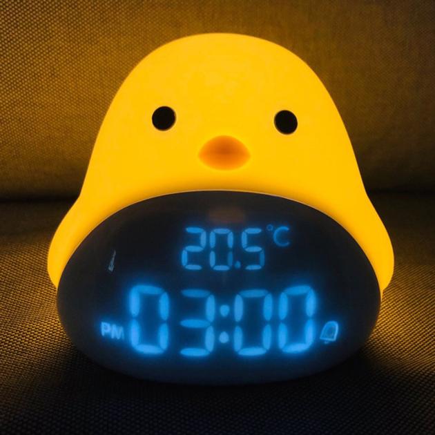 Creative LED Bird Night Light Alarm Clock