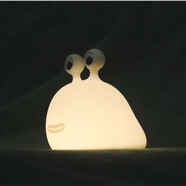 New Arrival Silicone Cartoon LED Slug Night Lamp
