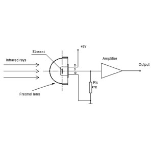 Dual Elements Passive Infrared Sensor Used