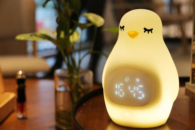 Kids Sleep Trainer Digital LED Penguin Alarm Clock Night Light