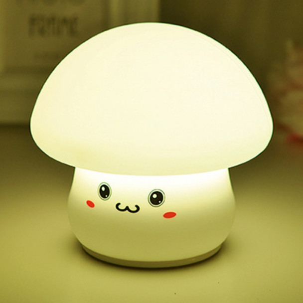 Cute Silicone Color Changing Mushroom LED Night Lamp
