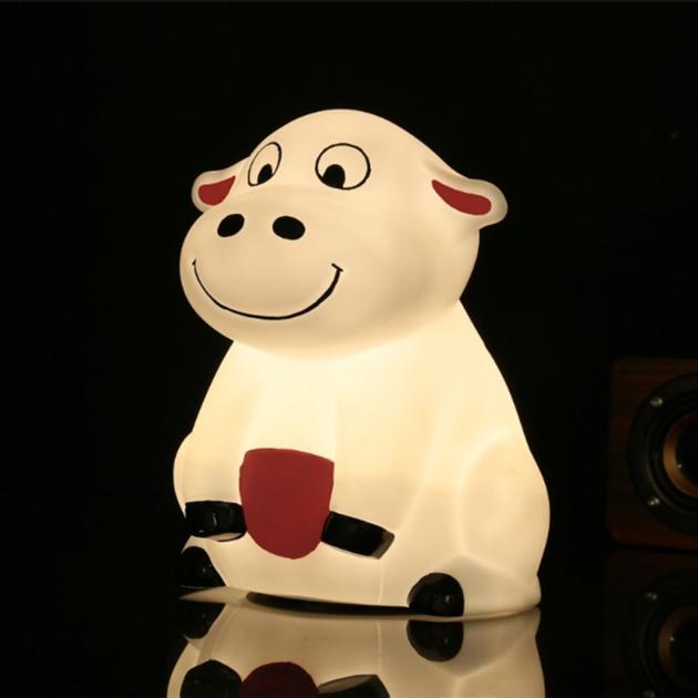 Kids Birthday Gift Colorful LED Cow Night Lamp