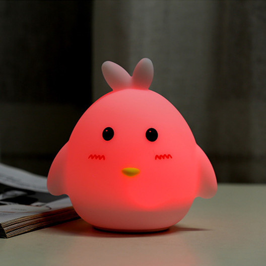 New Colorful Silicone Chicken LED Night Light