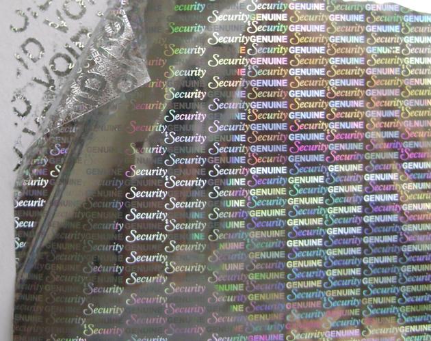 holographic tamper evident stickers