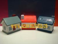 Promotional PU stress toy house(polyurethane)