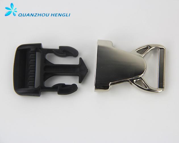 Quick Side Release Metal Plastic Buckle